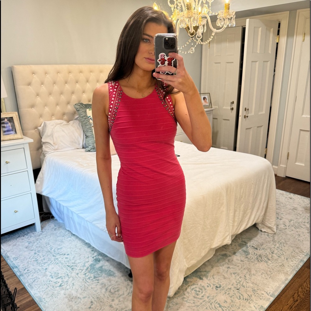 Pink cocktail dress